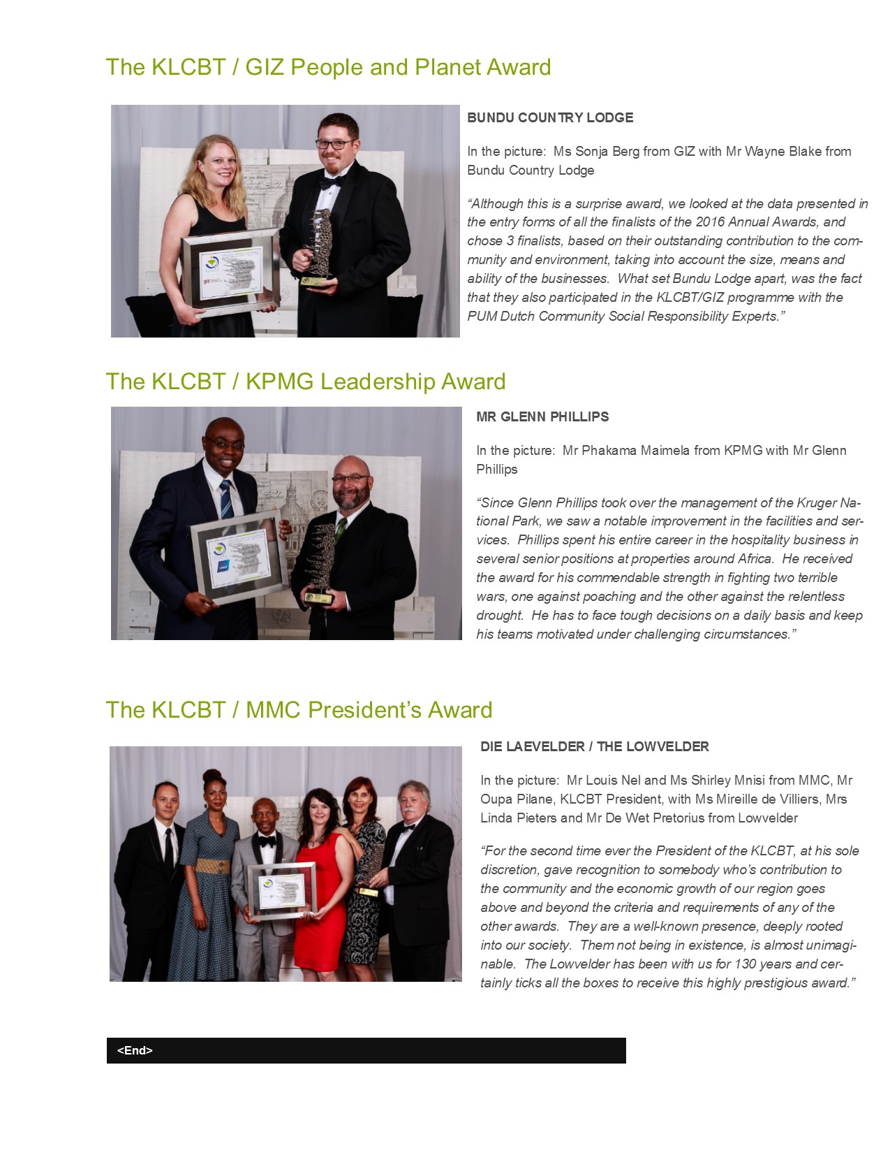 KLCBT Annual Awards - the winners 2016 pag 5