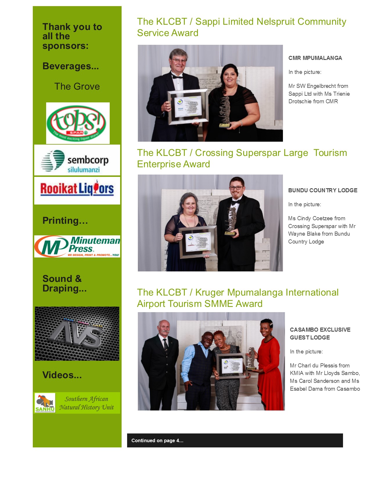 KLCBT Annual Awards - the winners 2016 page 3